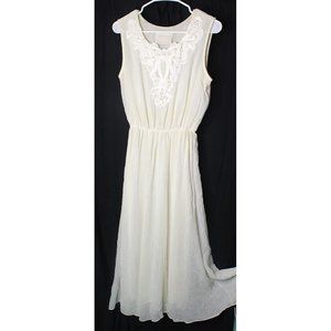 Spencer Alexis USA Made Vintage 6 Ivory Flowy Women's Dress